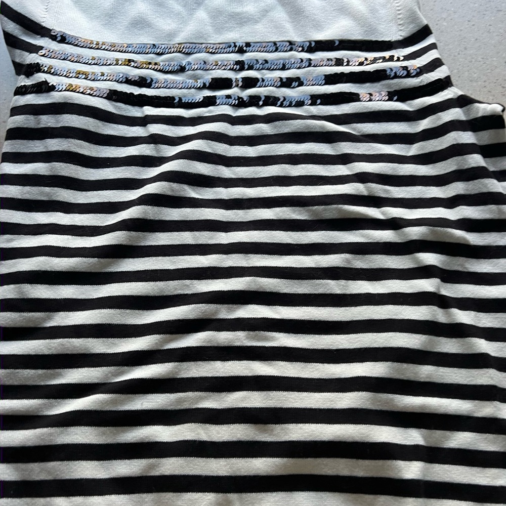 Liz Claiborne Black and White Striped Pencil Skirt